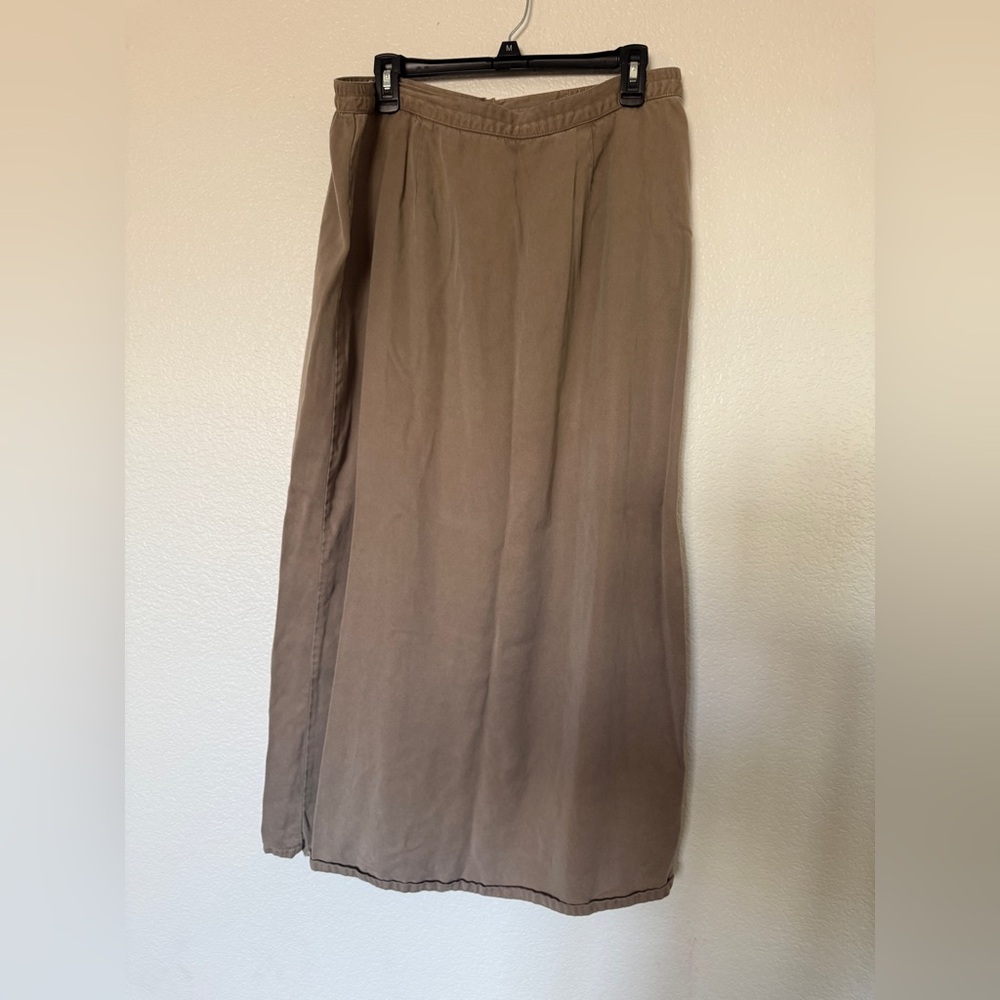 Vintage Women’s Lightweight Brown Midi Maxi Skirt - XL